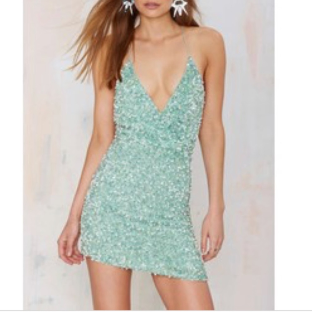 Light green MLV nasty gal dress